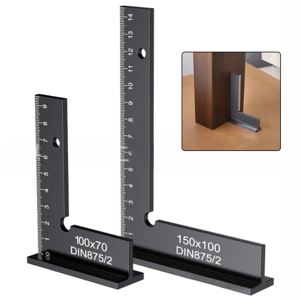 Clear Scale Markings Engineer's Square Right Angle Square Woodworking Ruler