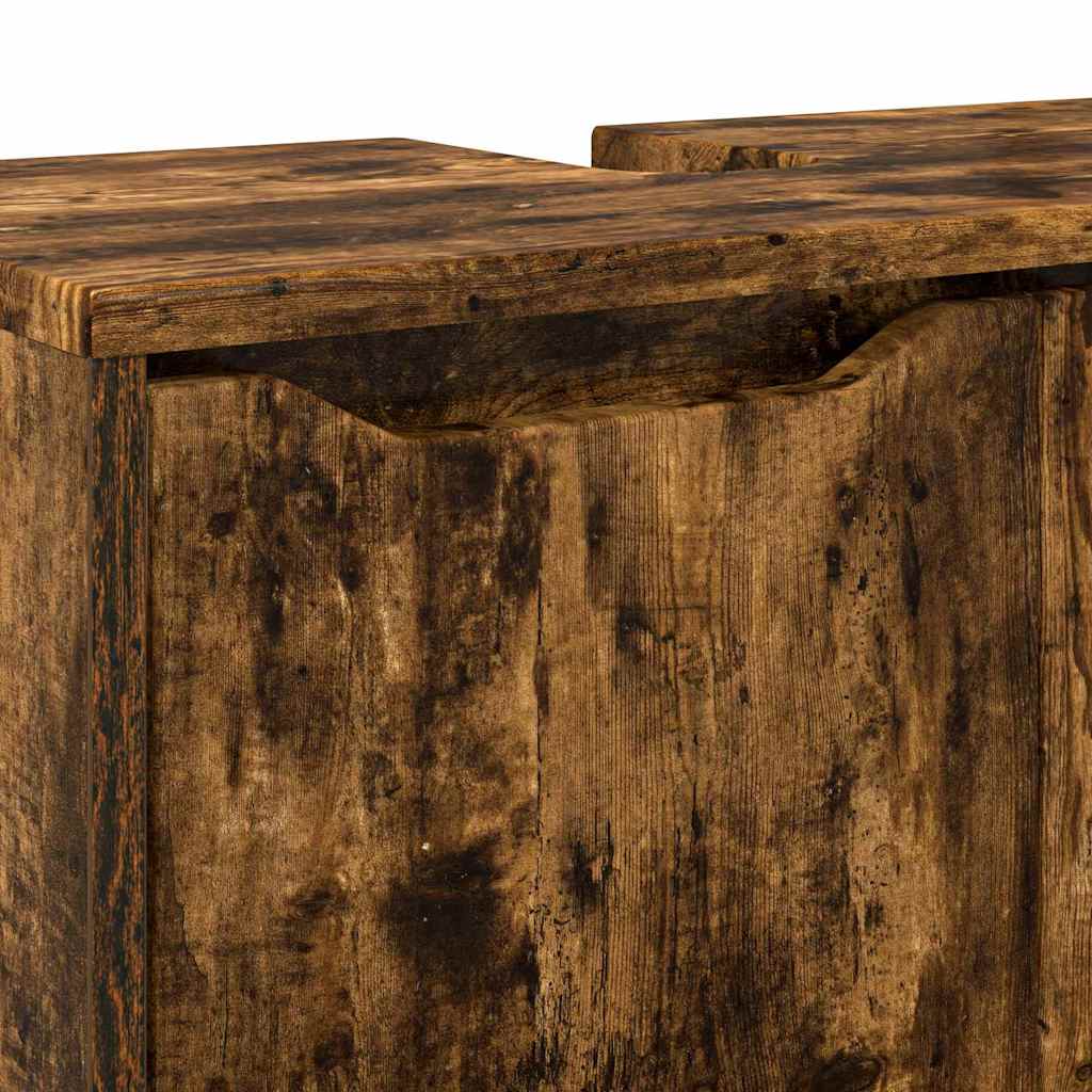 Bathroom Vanity Cabinet Smoked Oak 60 X 30 X 60 Cm