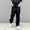 Retro Embroidered Lettering High Waist Men's Casual Pants Straight Leg Loose Fit Daily Street Wear Fashion Trousers
