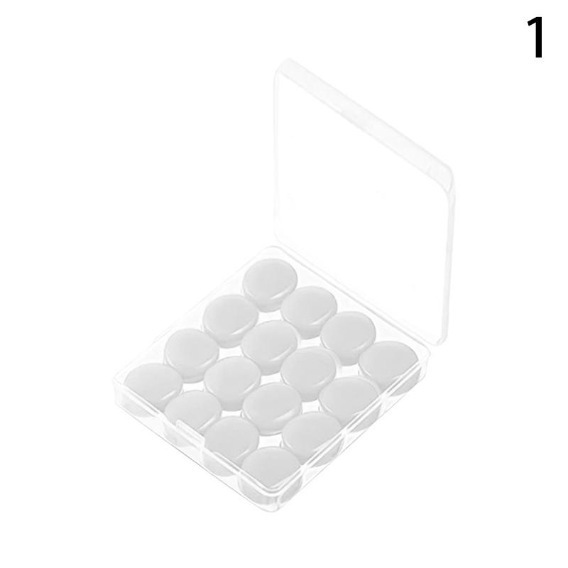 16Pcs Silicone Ear Plug Reusable Silicone Wax Earplugs Swimming Moldable Earplugs Noise Reduction Cancelling Sleeping Protection