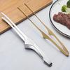 Roestvrijstalen Koreaanse BBQ-tangen - 304/430 Voedselkwaliteit, Perfect voor Bakken, Brood, Steak en Restaurantgebruik.
