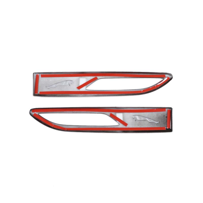 For Jaguar F-PACE/XF E-PACE -2022 ABS Carbon Fiber Car Body Side Fender Air Vent Outlet Cover Trim Sticker Car