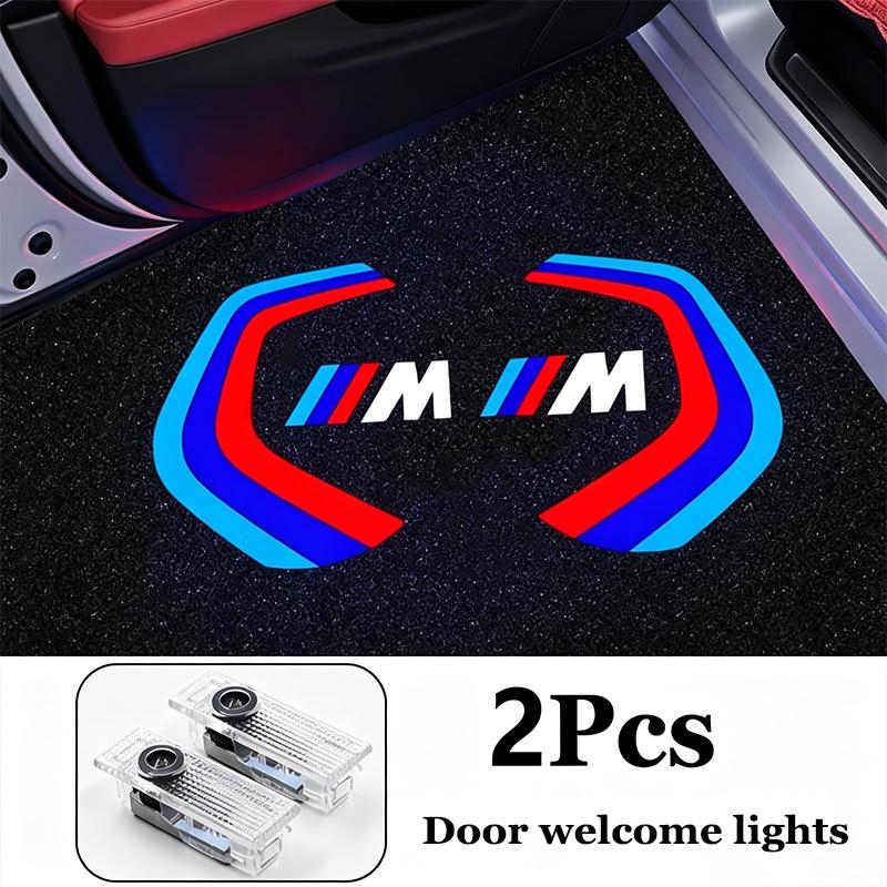 2 יחידות נורות הקרנת לוגו דלת רכב LED אור קבלת פנים אביזרים עבור BMW M G80 G06 G07 G42 G14 G15 G16 F82 F20 X1 F30 F10 F20 F82