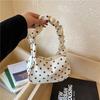 Ruffled Lace Single-shoulder Underarm Bag with Large Capacity for Commuting, A Convenient Handbag for Ladies.