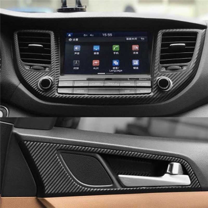 3D Carbon Fiber Car Sticker DIY Paste Protector Strip Car Door Sill Side Mirror Anti Scratch Tape Waterproof Protect Film