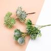 Lot de 12 plantes artificielles pour scrapbooking, couronnes de Noël, décoration de mariage, maison, faux plastique décoratif