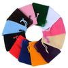 Lot de 10 pochettes en velours colorées, 5 x 7 cm, 7 x 9 cm, 9 x 12 cm, pour emballage de bijoux, sacs cadeaux avec cordon de serrage