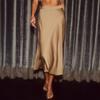 New Spring and Summer Women's Solid Color Satin Fashionable Hip-hugging Skirt