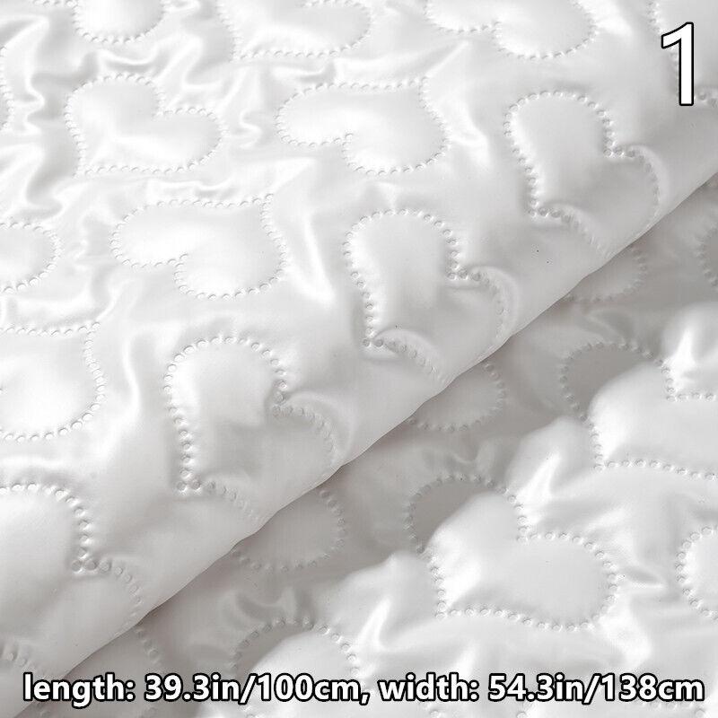 Thick Padded Quilted Faux Leather Artificial PU Leather Fabric For Sewing Furniture Sofa Car Bag Decor DIY Upholstery Craft