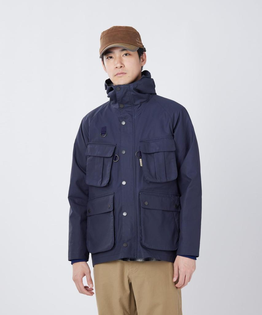 Snow Peak Waxed Cotton Hoodie Size SPTL-JK-26SU904 (Men's/Women's, Olive, S)