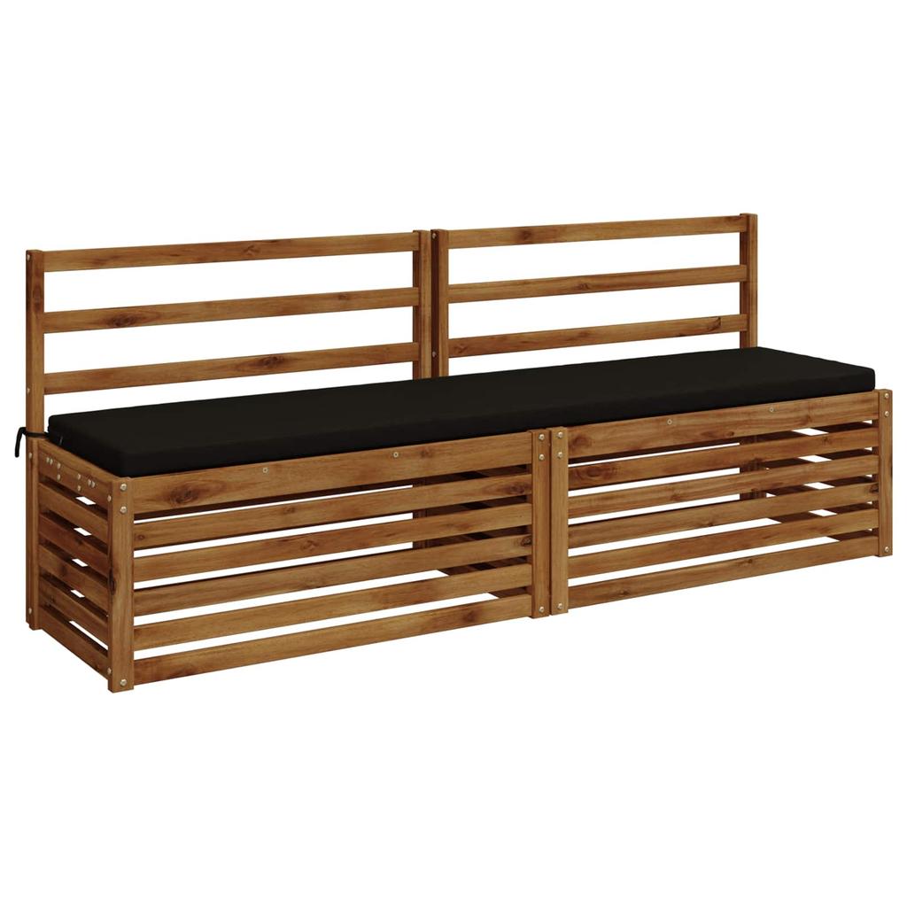 2 piece bench cushions SOEST 2 pcs. 100percent  Polyester Black