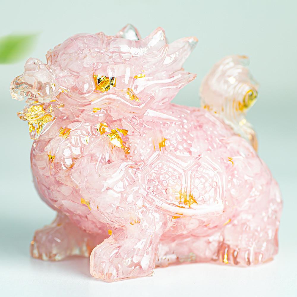 Kristallen Schildpad Hars Decoratie Met Handgemaakte Edelsteen Voor Huis Woonkamer Cadeau