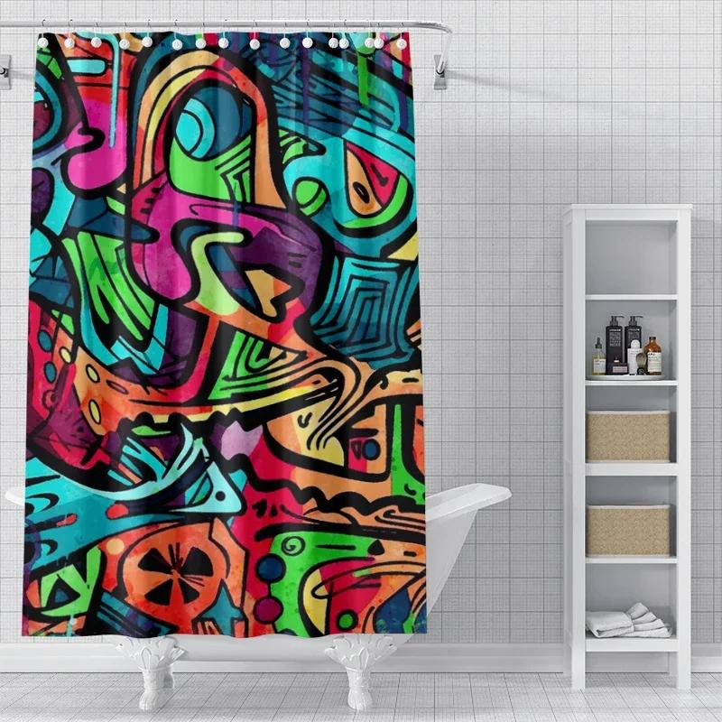 Home Shower Curtains for Bathroom Waterproof Fabric Modern Nordic Style Bathroom Curtains Shower Curtain