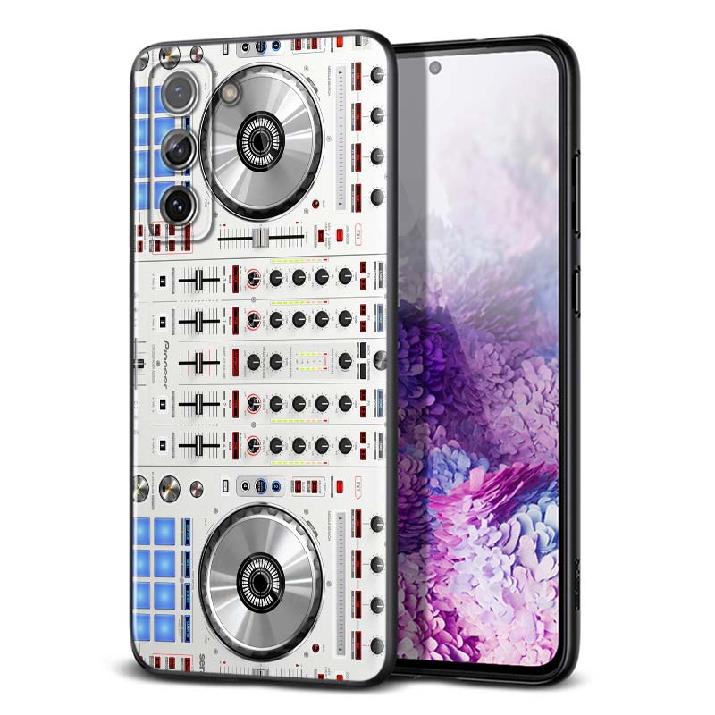 DJ Music Retro for Samsung Galaxy S21 Ultra Plus Note 20 10 9 8  S10 S9 S8 S7 S6 Edge Plus Black Phone Case