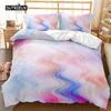 Geometric Pattern Duvet Cover Set Abstract Colorful Geometric Figures Bedding Set Double Queen King Size Polyester Qulit Cover