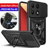 Kryt fotoaparátu pro Redmi Note 13 Pro 4G Pouzdro s kroužkem a stojánkem Ochranné pouzdro pro telefon pro POCO M6 Pro Redmi Note 13 Pro 4G