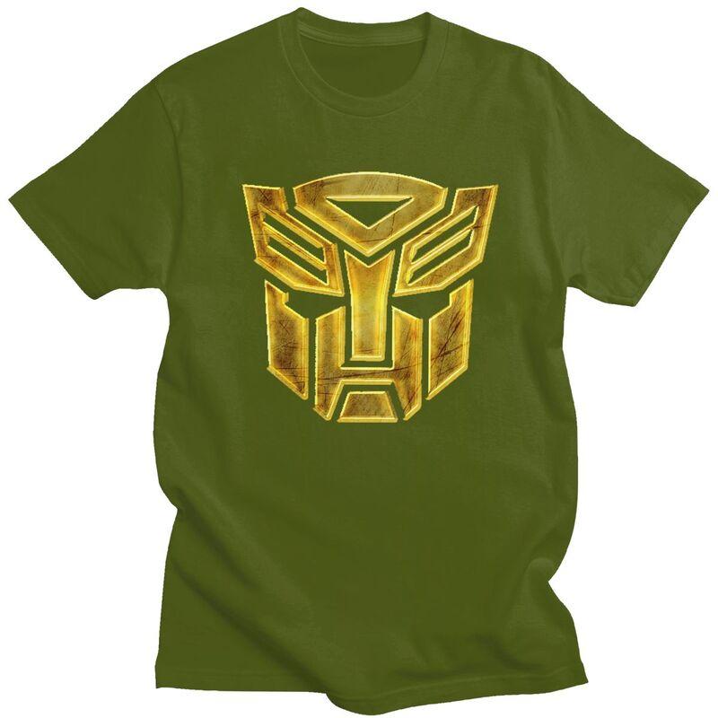 Custom Fashion Cartoon Autobot Transformers Car T Shirt Men ShortSleeve Tshirt Streetwear Tee Slim Fit Tshirts Gift