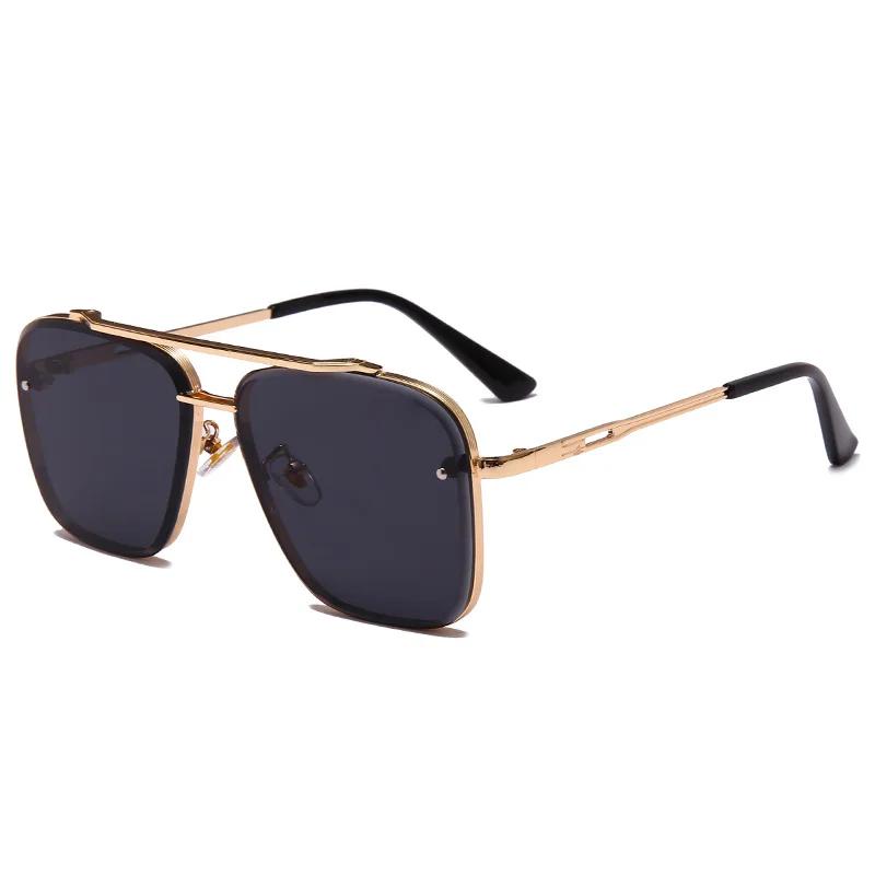 New Gradient Square Vintage Sunglasses For Men Women Luxury Sun Glasses Fashion Male Driving Fishing Eyewear UV400 Óculos De Sol