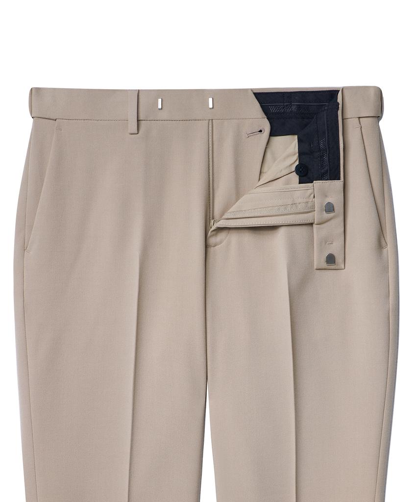 MUSINSA STANDARD Relaxed Tapered Hidden Banding Crop Slacks [Beige]