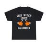 This Witch Loves Halloween Short Sleeve Graphic T-Shirt, Sizes S-5XL