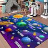 Solar System Rug Planet Galaxy Design for Living Room &  Bedroom | Non-Slip Space Floor Mat Home Decoration  Carpets