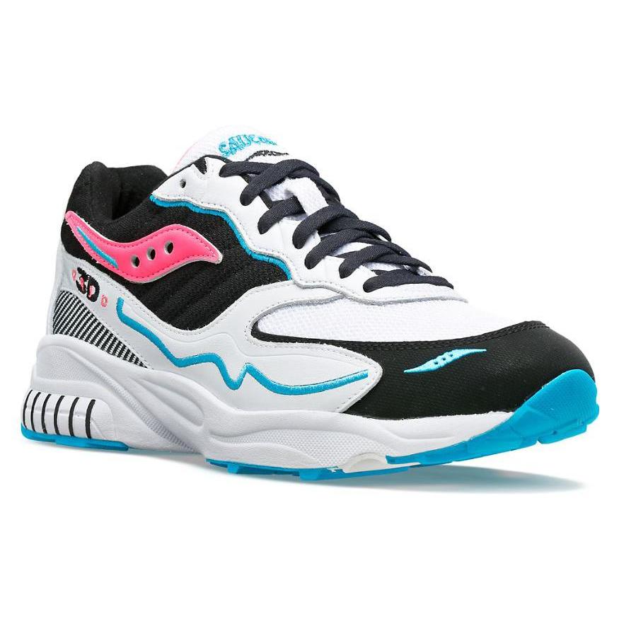saucony 3D Grid Hurricane 'White Black Pink' S70646-4