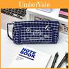 Cat Lattice Pattern Pencil Box With Large Capacity For School Supplies