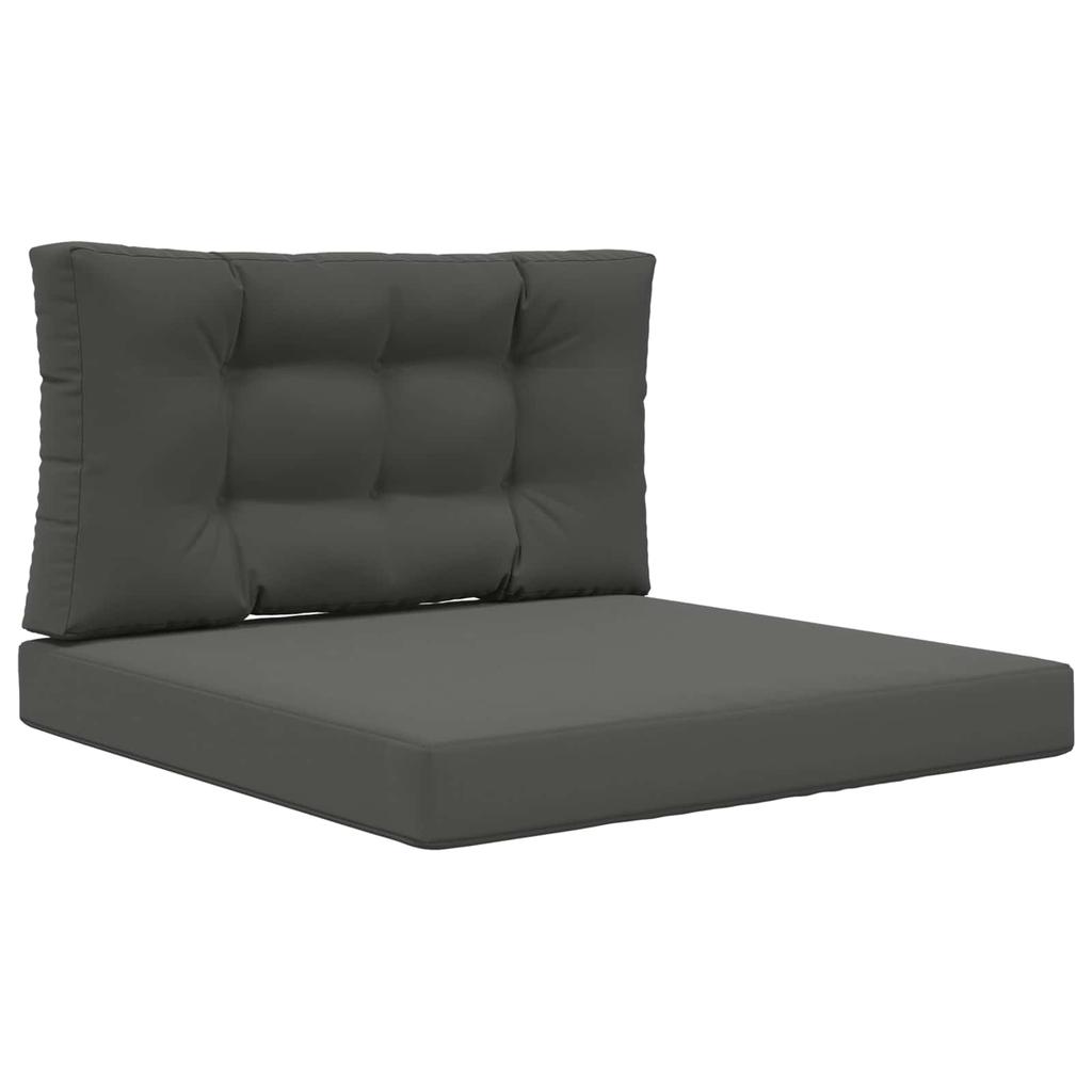 Outdoor Sofa Cushions 2 pcs Anthracite Polyester