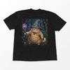 Funny Wizard Magic Kitty Meme Black TShirt