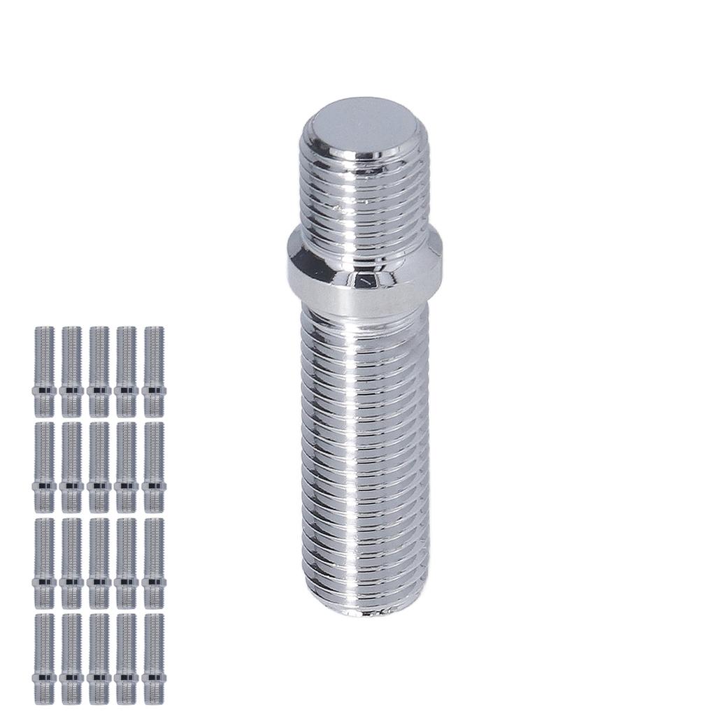 20pcs Wheel Conversion Stud 50mm Length 33mm Shank Wheel Screw Adapter Replacement for