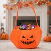 Halloween Kürbis Süßigkeitentasche für Kinder Kleiner Süßes oder Saures Eimer
