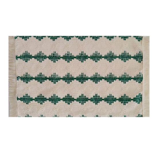 Bohemian Fringed Placemat Soft Cotton Linen Vintage Placemat Jacquard Machine Washable Placemat for Home Farmhouse Dining Table