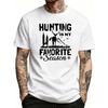 European Sizes Men'S Graphic T-Shirt - Breathable Soft Lightweight - Hunting Is My Favorite Season - Retro Funny Graphic Casual Short Sleeve