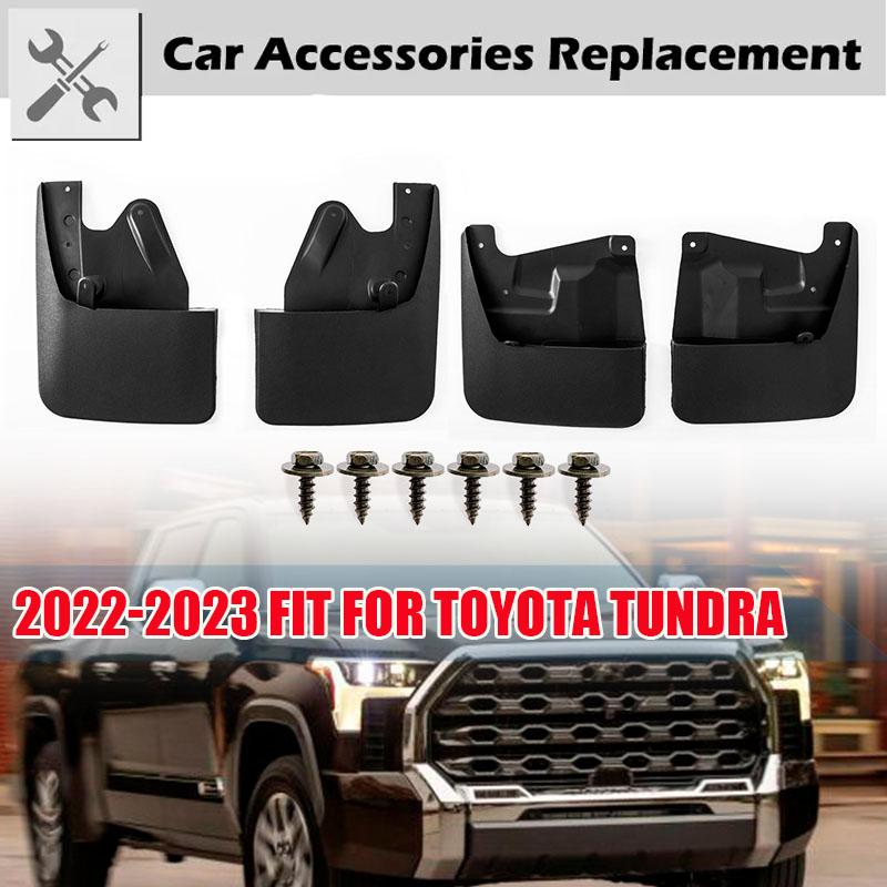 Rhyming Mud Mudflaps Fender Flaps Splash Guards Splashguards Protective Rear 4Pcs Fit For Toyota Tundra 2022 2023