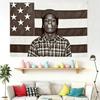 שטיח ASAP Rocky Rakim Mayers, דגל קיר מוזיקת היפ הופ ראפ, אמנות שחור לבן אפור לקישוט חדר שינה מעונות