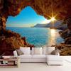 3d Wallpaper Stereo Seaside Landscape Mural Reef Cave Fresco Living Room Bedroom Space Expansion Background Wall Paper