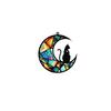 Pendentif attrape-soleil commémoratif pour chat, personnalisé, fabriqué à la main, perte d'animal de compagnie, ornement, tentures de fenêtre