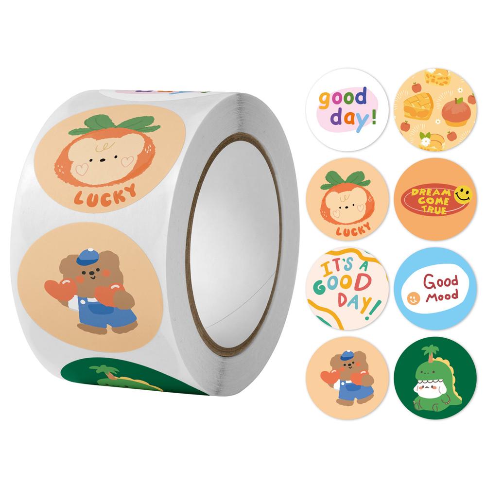 Haute Norme 500 Pièces/Rouleau Récompense Haute Norme Autocollants Qualité Supérieure Haut de Gamme Pour Jeunes Enfants Haut de Gamme Maternelle