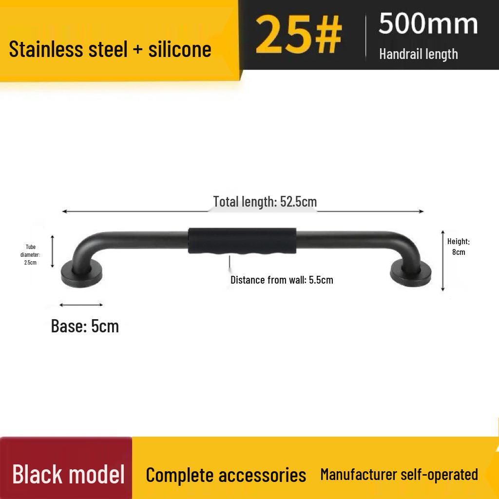 Stainless Steel Anti-Slip Safety Grab Bar for Elderly and Disabled