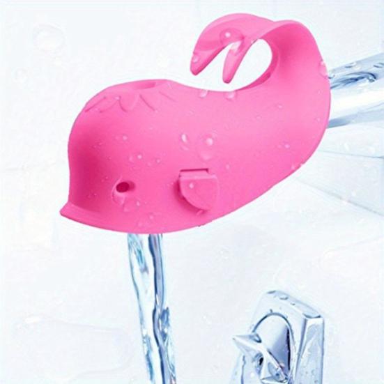 Yousheng Baby Bathtub Faucet Cover Whale Pattern Anti-collision Cover BPA-Free Silicone Safety Protection Bath Tap Guard