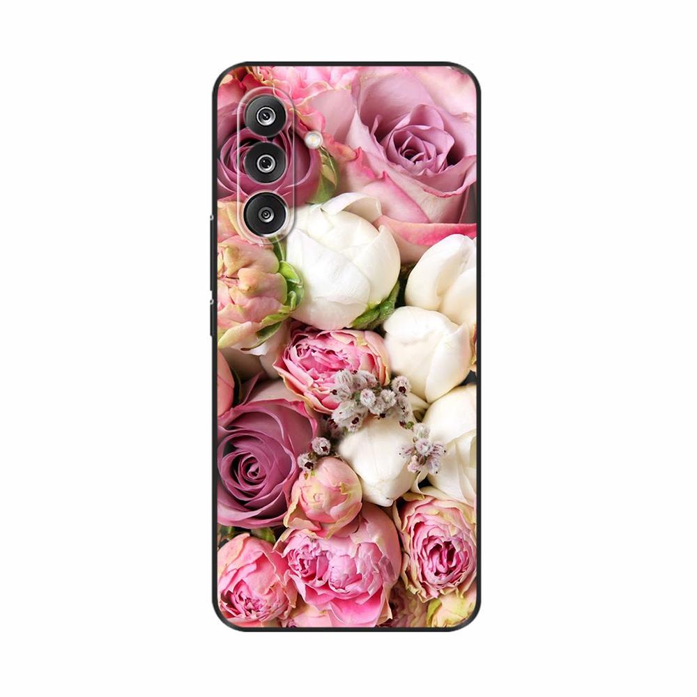 For Samsung M36 5G Case M366B Cute Flowers Cat Painted Shockproof Silicone Back Cover For Samsung Galaxy M36 M35 M34 Phone Cases