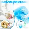 Modern Minimalist Disposable Toilet Brush Set With Cleaning Liquid For Home Bathroom Cleaning Supplies