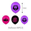 K-Pop Demon Hunter Boy Group Birthday Party Decor: Plates & Flags Set