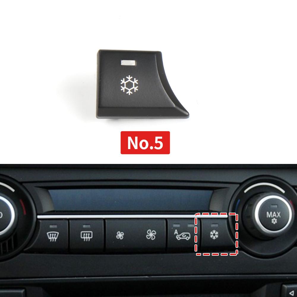 Car Air Conditioner Button Fan Button For BMW X5 E70 Air Inner Circulation Cover Refrigeration Switch Button For BMW E71 E72