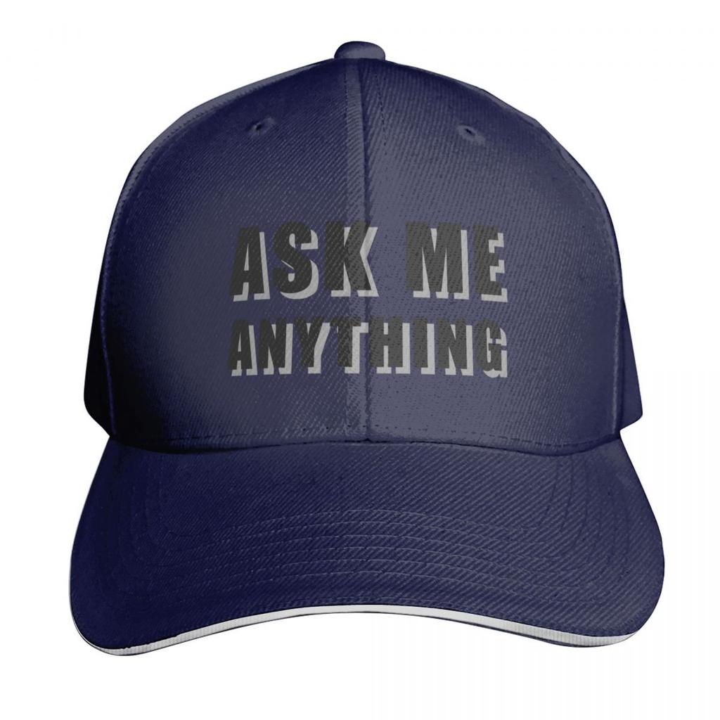 ask me anything Baseball Cap Hat Unisex Military Cap Unisex Christmas Hat Luxury Brand Unisex Caps Womens