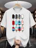 Summer Ice Cream Graphic Vintage Mens Cotton T-Shirt O-neck-short-sleeved Tee Unisex Casual Tshirts Top