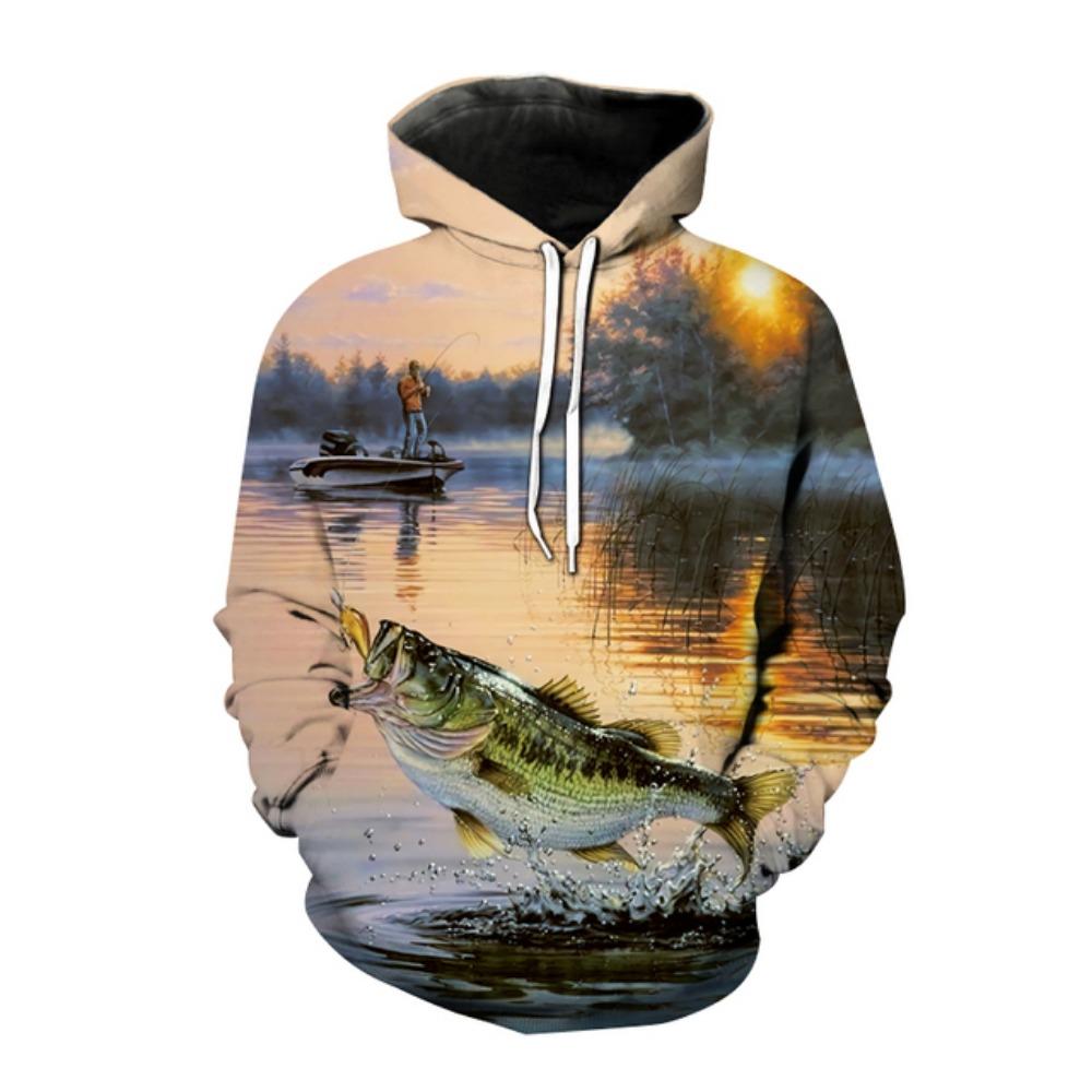 Hanorace cu Imprimeu 3D Pește Pescuit Bărbați Femei Hanorac cu Glugă la Modă Hanorac Hip Hop Pulover Topuri Unisex Haine Hanorac Trendy