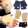 Winter Gloves for Women Warm Plush Flip Top Mittens Student Writing Office Soft Fluffy Glove Outdoor Anticold Half-Finger Mitten