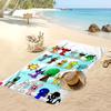 Sprunki Song Printed Quick Dry Beach Towel Super Absorbent Soft Lightweight Bath Towel for Pool Summer Travel