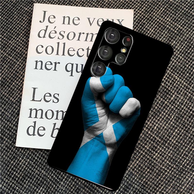 Scotland Scottish Flag Case For Samsung Galaxy S24 S23 S22 Ultra S8 S9 S10 Plus Note 10 20 Ultra S20 S21 FE Cover
